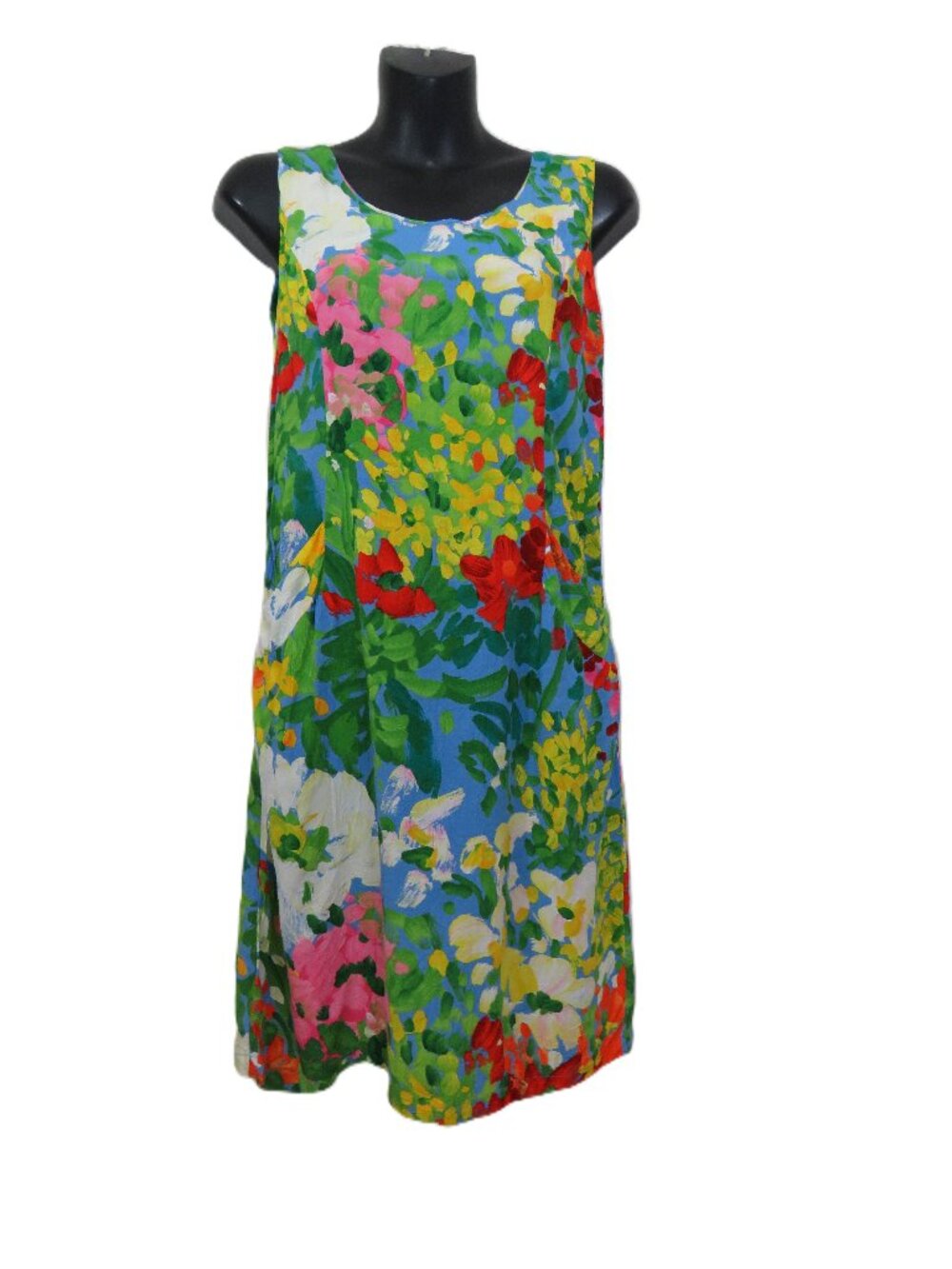 Jams World Vintage size 3 Jubilee Floral Hawaiian Dress Sleeveless Colorful